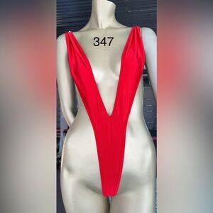 RED- Just to Flirt NWT Exotic Dancewear  Suspender Thong - Mu…